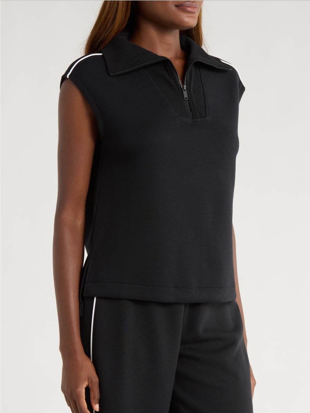 Spanx Airpique Sleeveless Half Zip - Picture 3 of 6